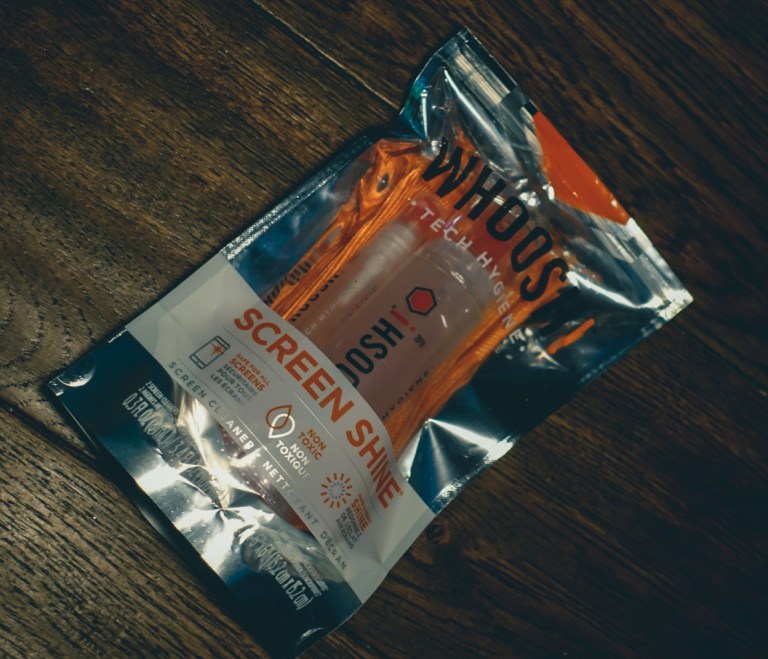 WHOOSH! Device hygiene and cleaning spray… stick with us…