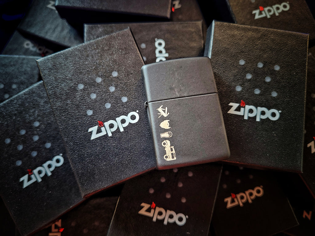 COOP Zippo - STEEL body Matte black